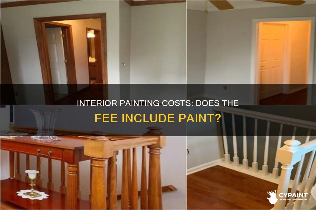 do interior painters include paint in fee