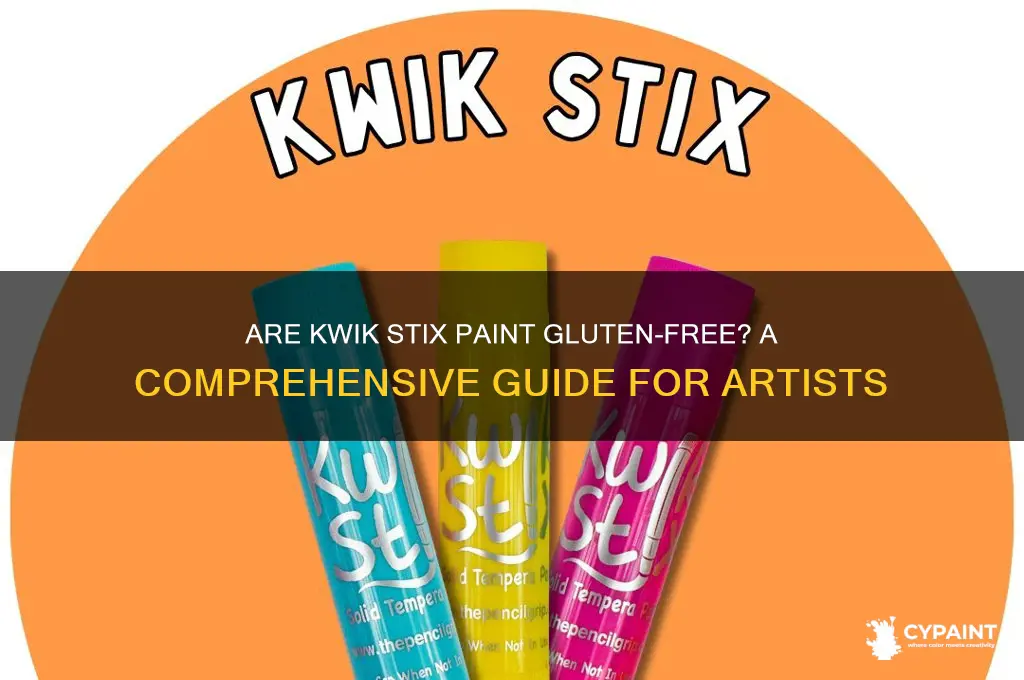 do kwik stix paint have gluten in it