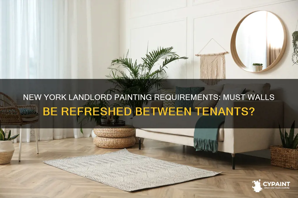 do landlords have to paint between tenants in new york