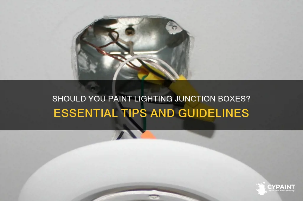 do lighting junction boxes have to be painted