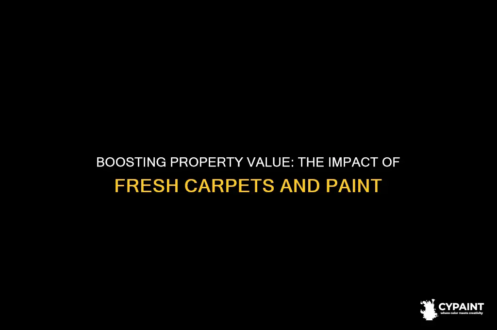 do new carpets and paint increase value of the property