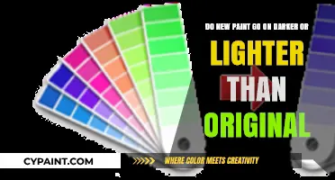 Does New Paint Appear Darker or Lighter Than the Original Color?