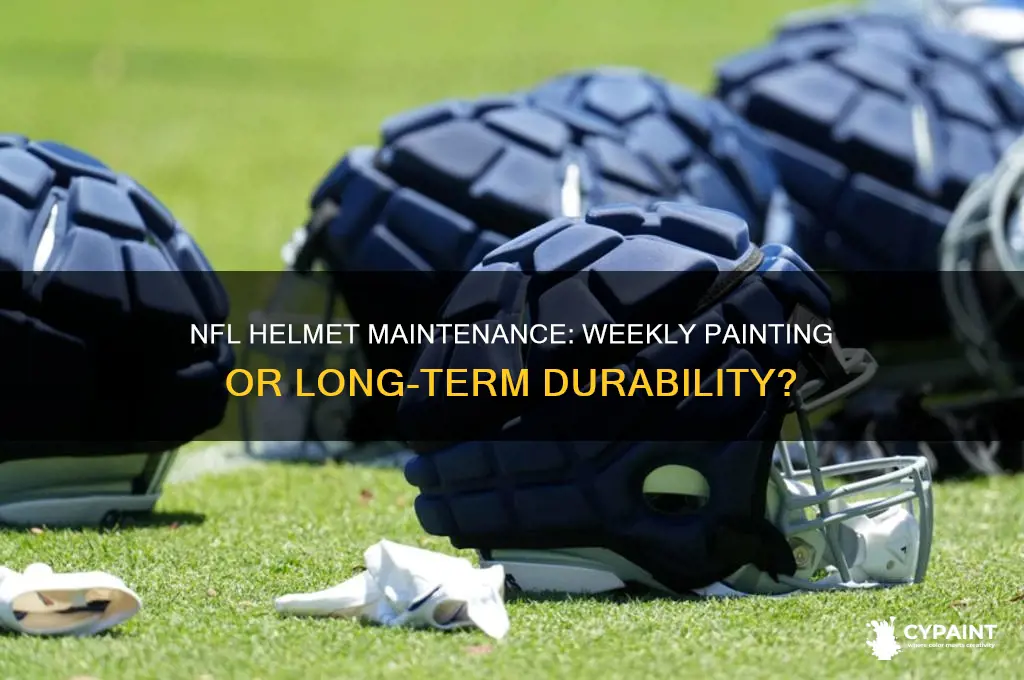 do nfl teams paint their helmets every week