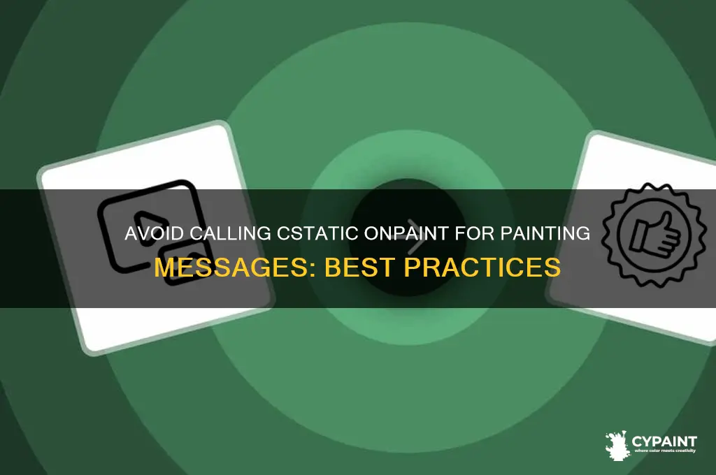 do not call cstatic onpaint for painting messages