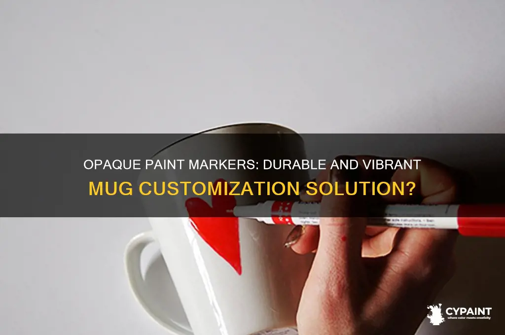 do opaque paint markers work on mugs