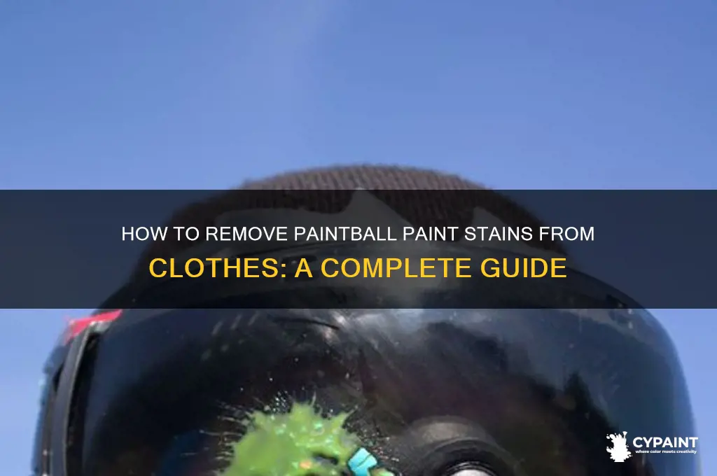do paintball paint come out of clothes