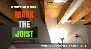 Painted Drywall Lines: Do They Accurately Mark Joist Locations?