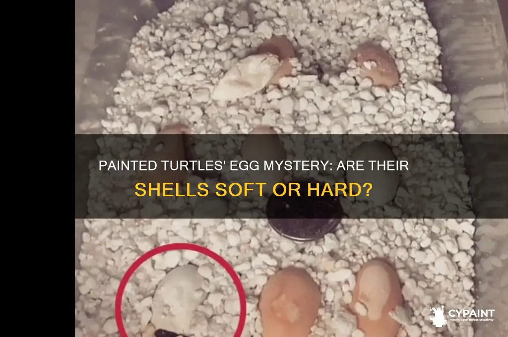 do painted turtles have soft shelled eggs