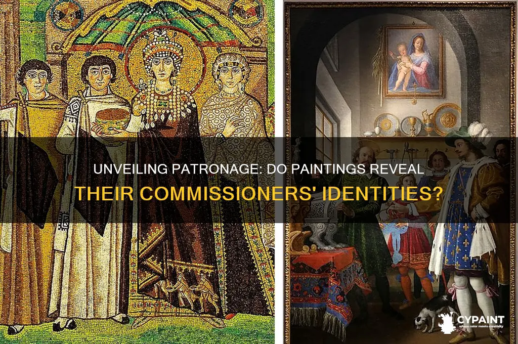 do paintings say who they were comossioned by