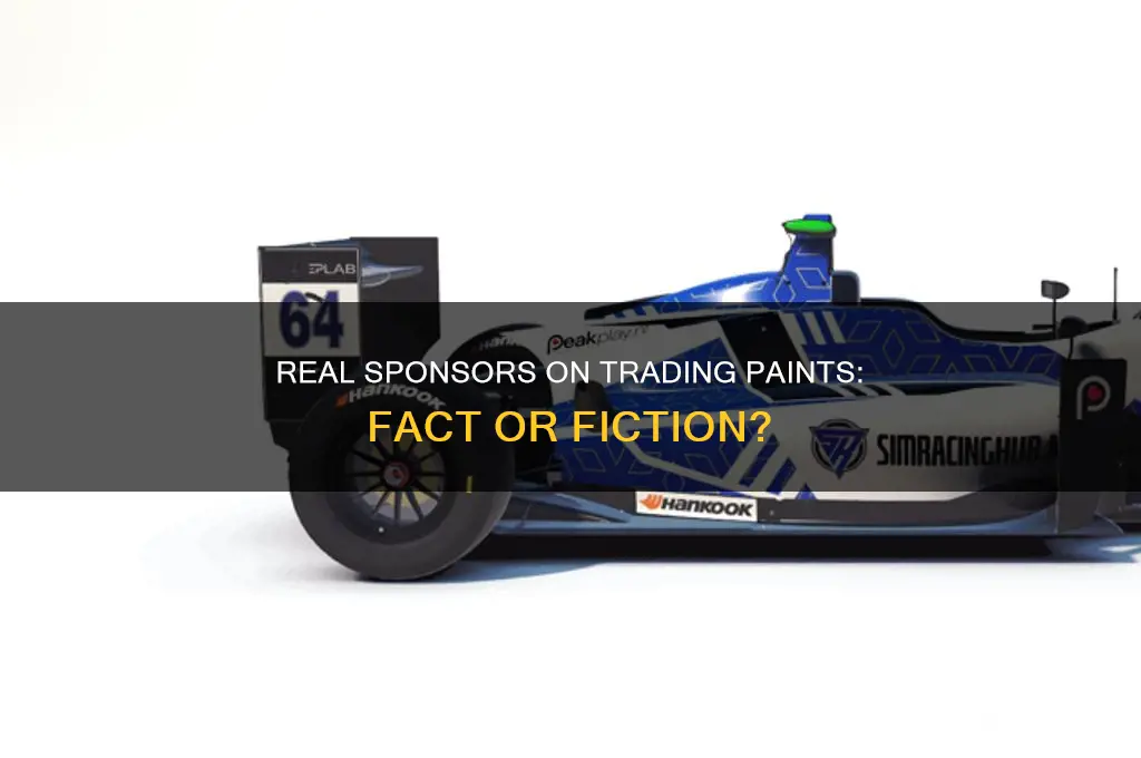 do people have real sponsors on trading paints