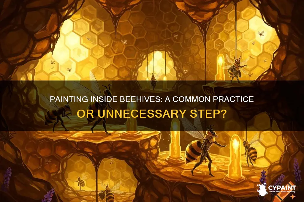 do people paint the inside of beehive