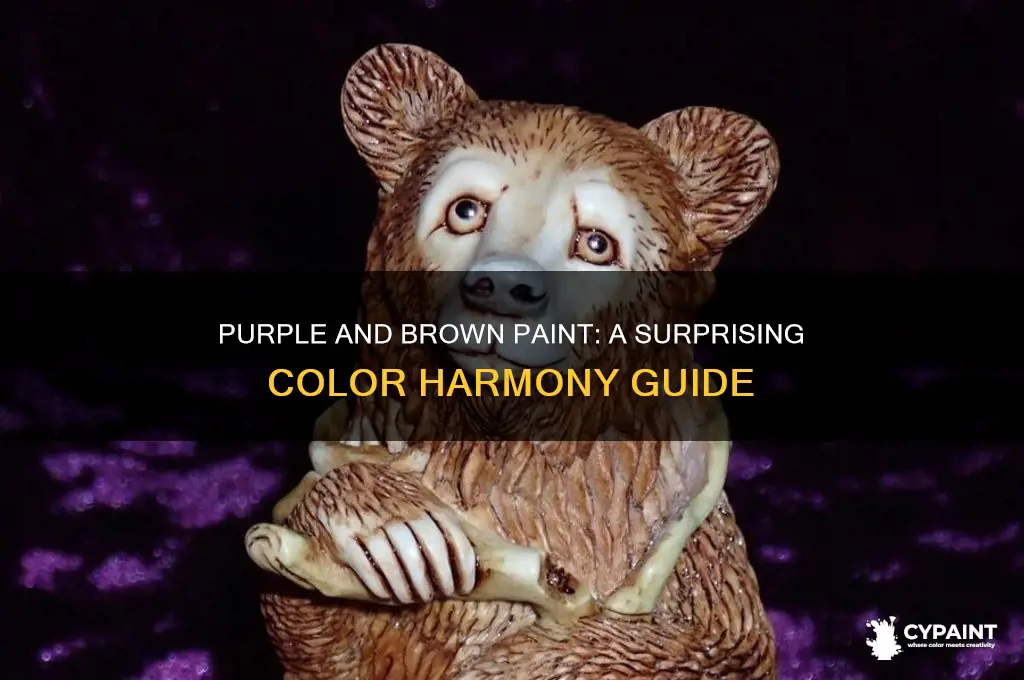 do purple and brown paint go together