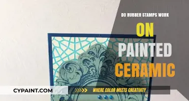 Rubber Stamps on Painted Ceramic: Tips for Successful Crafting