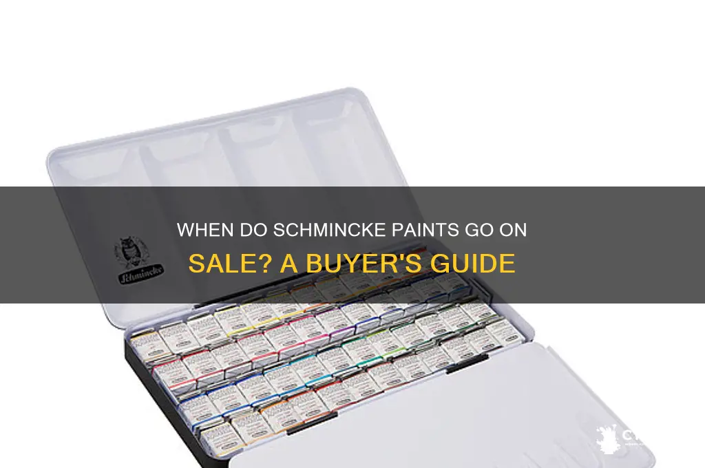 do schmincke paints ever go on sale