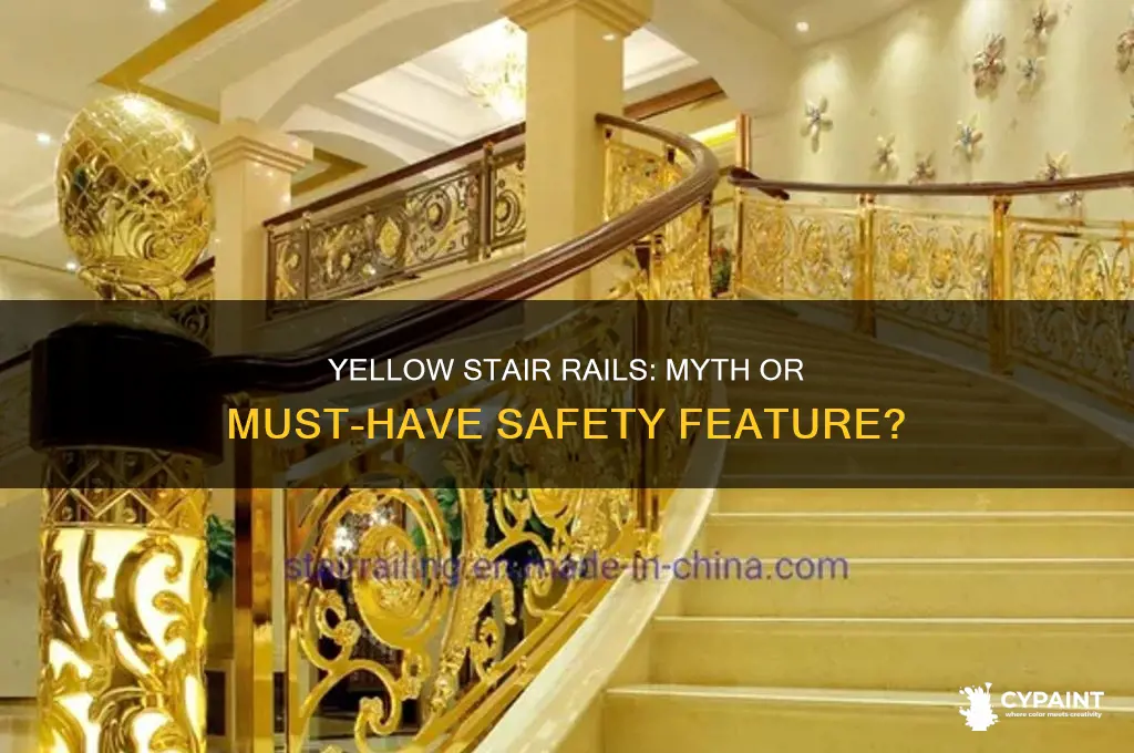do stair rails have to be painted yellow