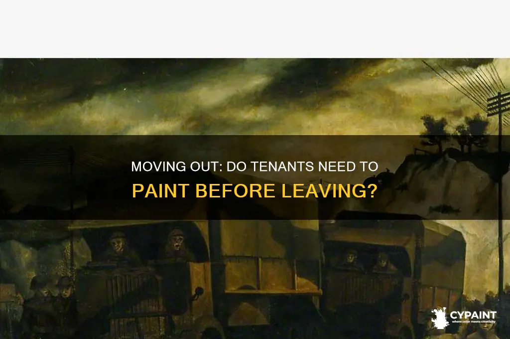 do tenants have to paint when moving out