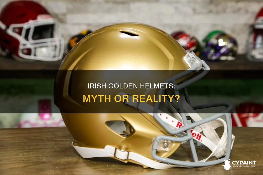 do the irish still paint their helmets with gold