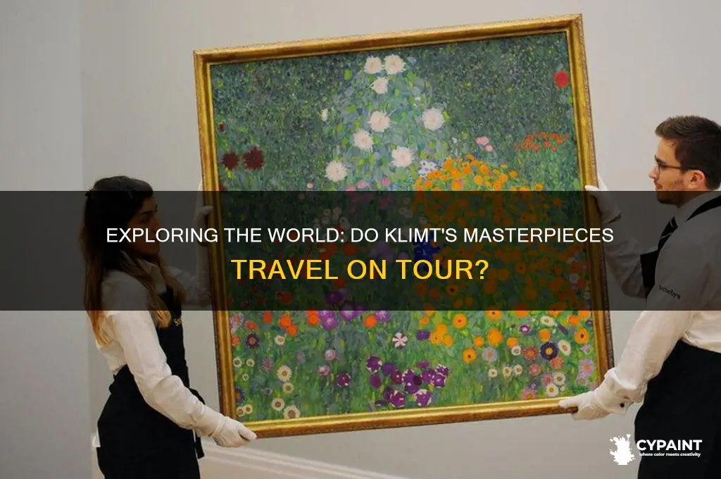 do the klimt paintings go on tour