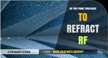 Do Aircraft Fuselages Use Special Paint to Refract RF Signals?