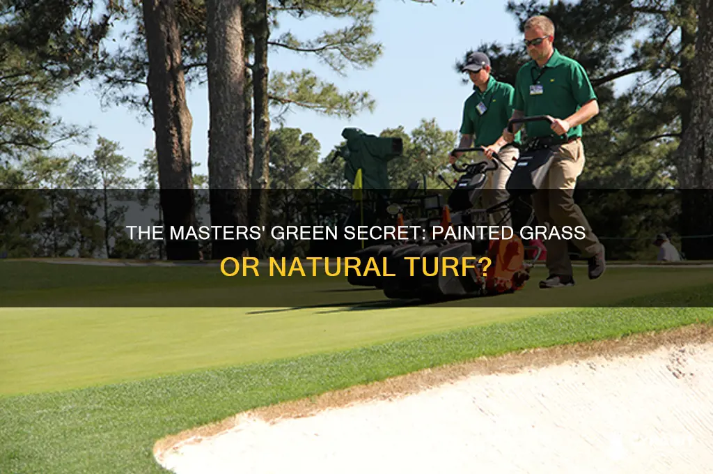 do they paint the grass at the masters