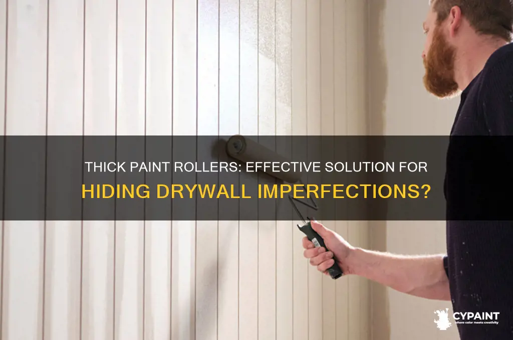 do thick paint rollers hide imperfections on drywall