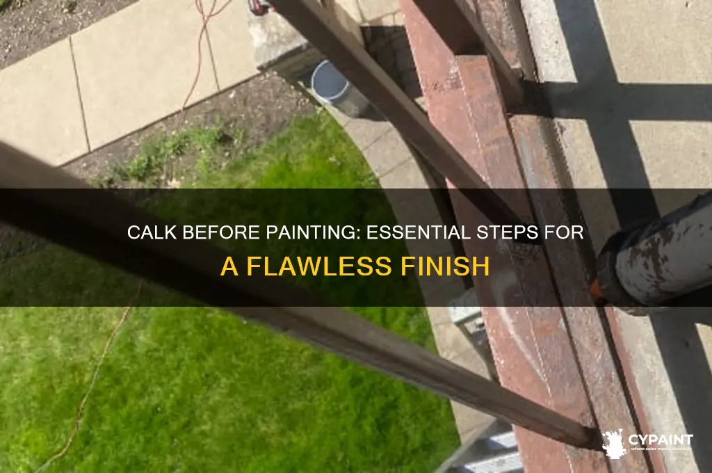 do u calk first and then paint