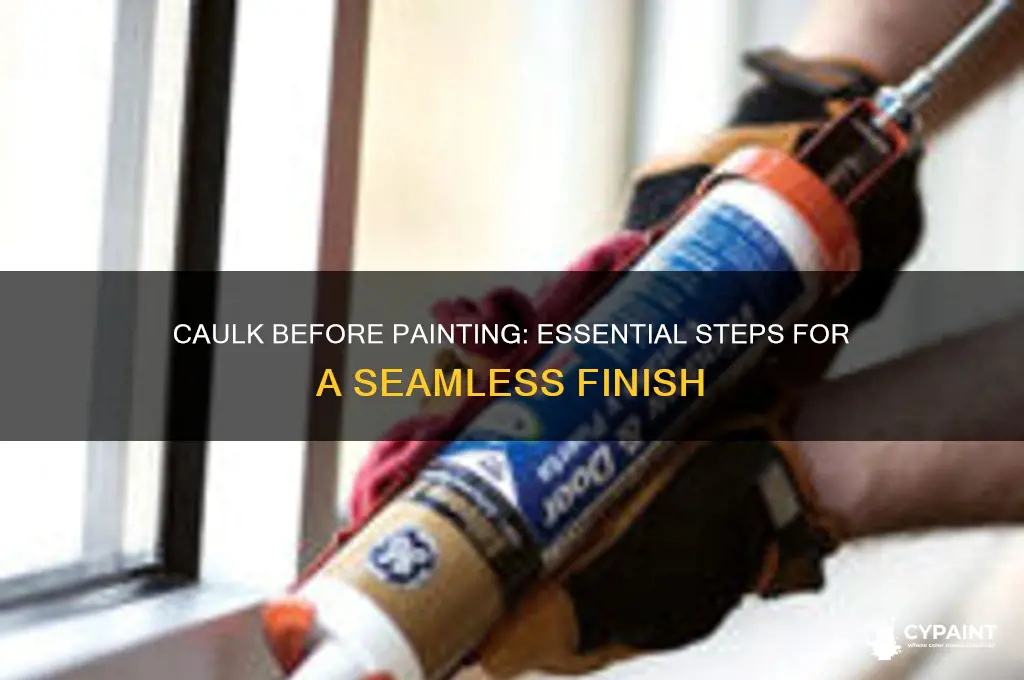 do u caulk first and then paint