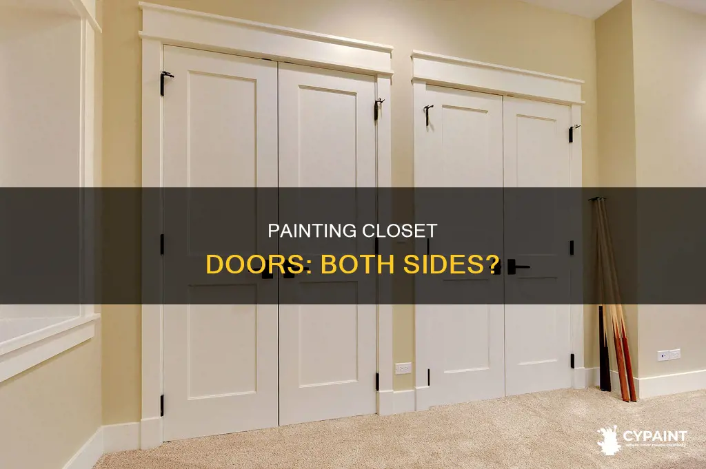 do u paint the other side of a closetdoor