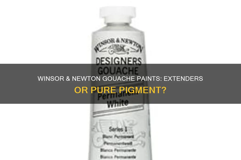 do winsor newton gouache paints have extenders