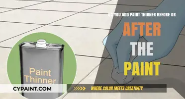 When to Add Paint Thinner: Before or After Mixing Paint?