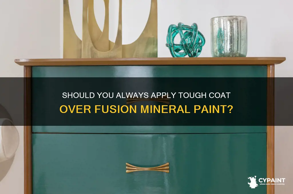 do you always put tough coat over fusion mineral paint