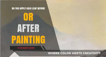 Applying Gold Leaf: Before or After Painting?