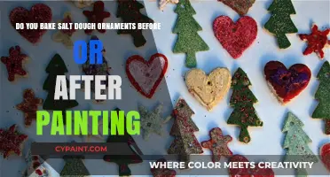 Baking Salt Dough Ornaments: Paint Before or After?