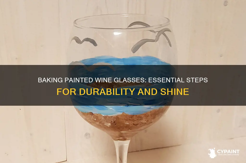 do you bake wine glasses after painting