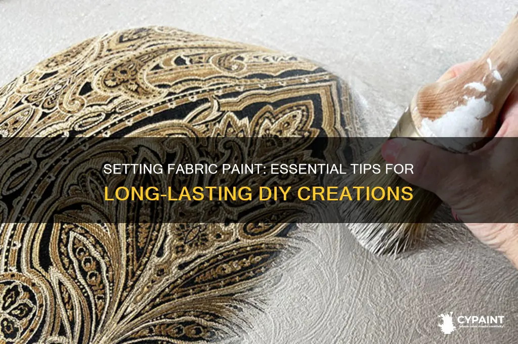 do you beed to set fabric paint