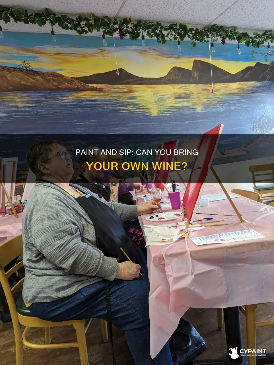 do you bring your own wine to paint nite