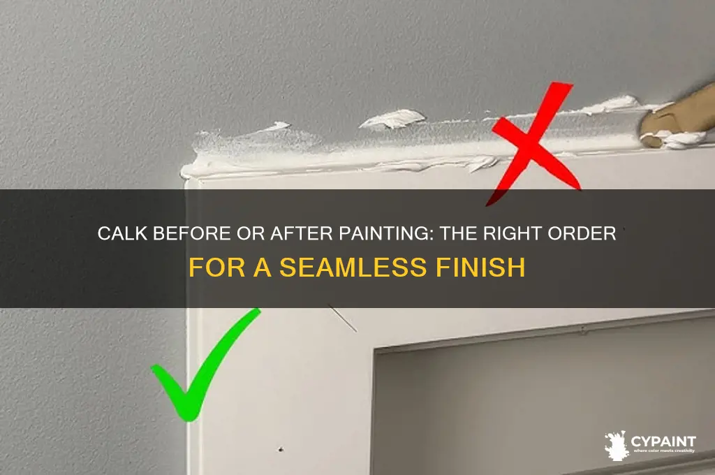 do you calk before or after you paint