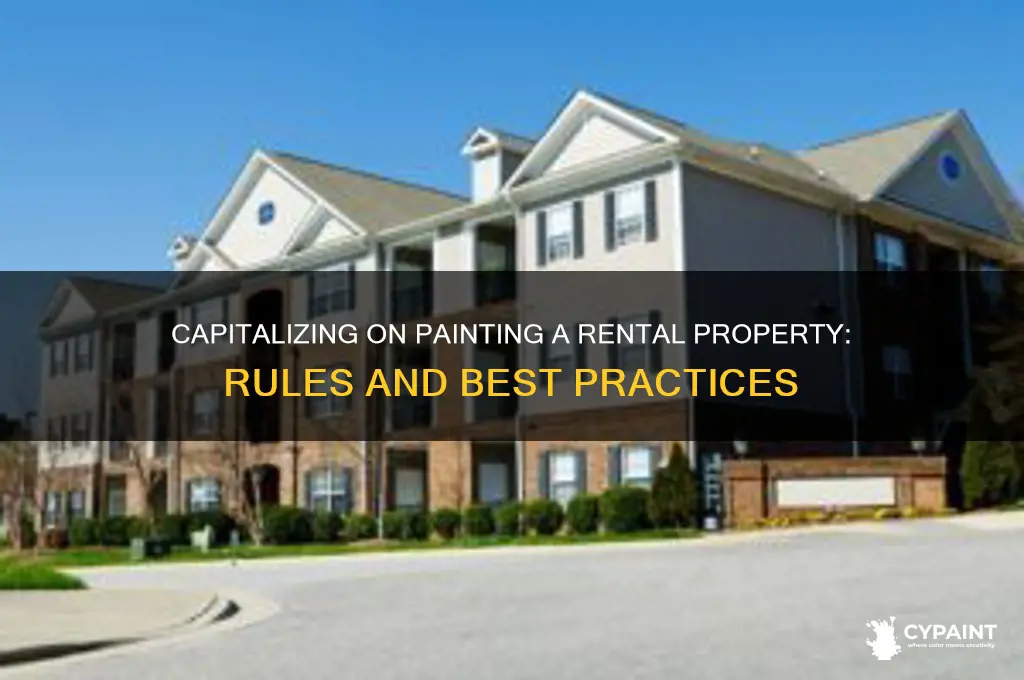 do you capitalize painting a rental property