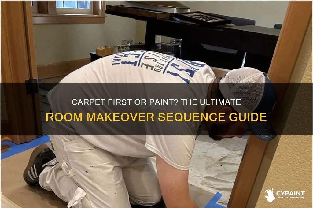 do you carpet then paint or vice versa