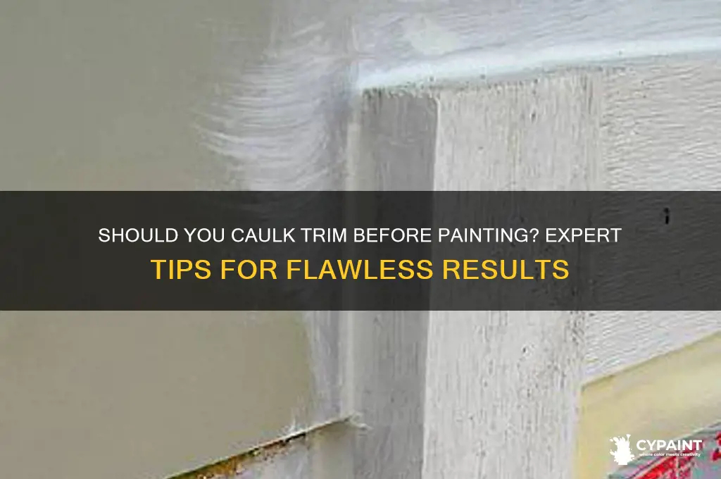 do you caulk trim before you paint