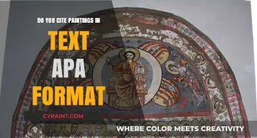 Citing Paintings in APA Format: A Comprehensive Guide for Writers