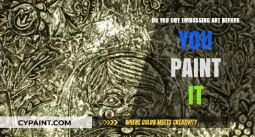 Embossing Art: To Paint or Dry First?