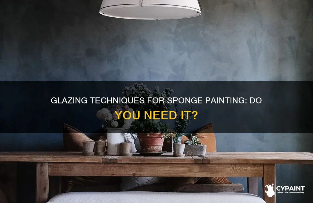 do you have to add glaze to sponge paint