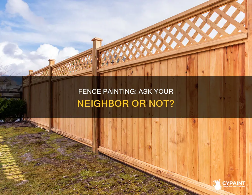 do you have to ask neighbour to paint fence