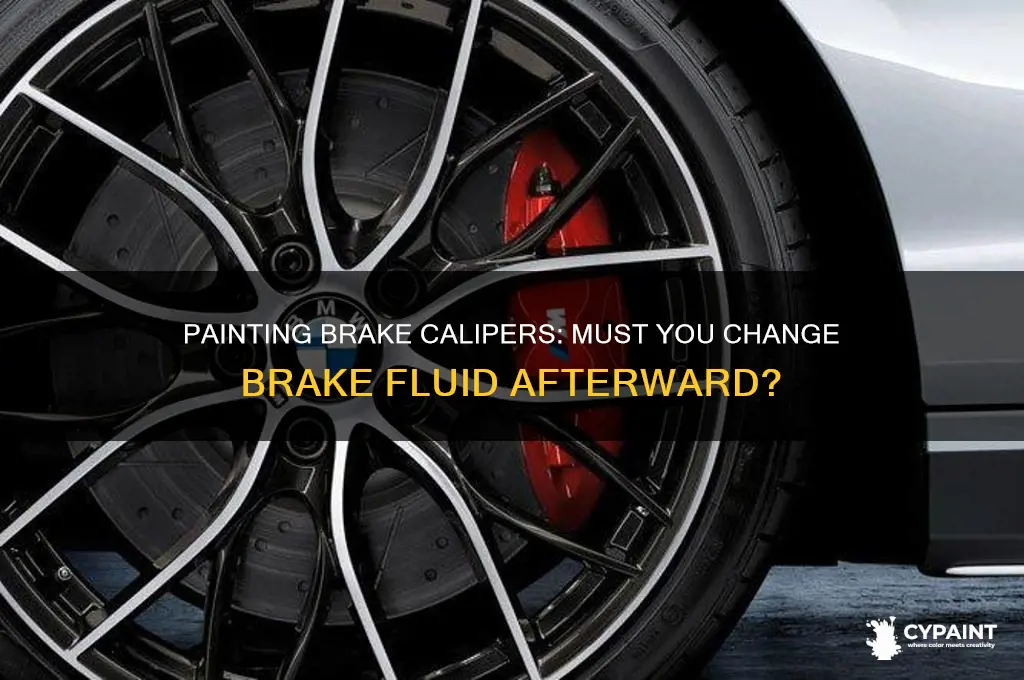 do you have to change brake fluid after painting calipers