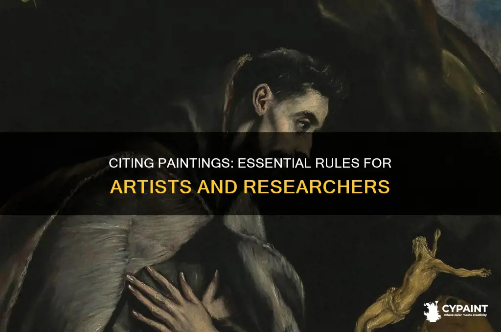 do you have to cite a painting