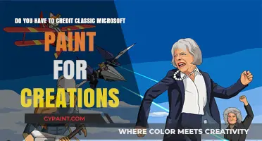 Crediting Classic Microsoft Paint: Is It Necessary for Your Creations?