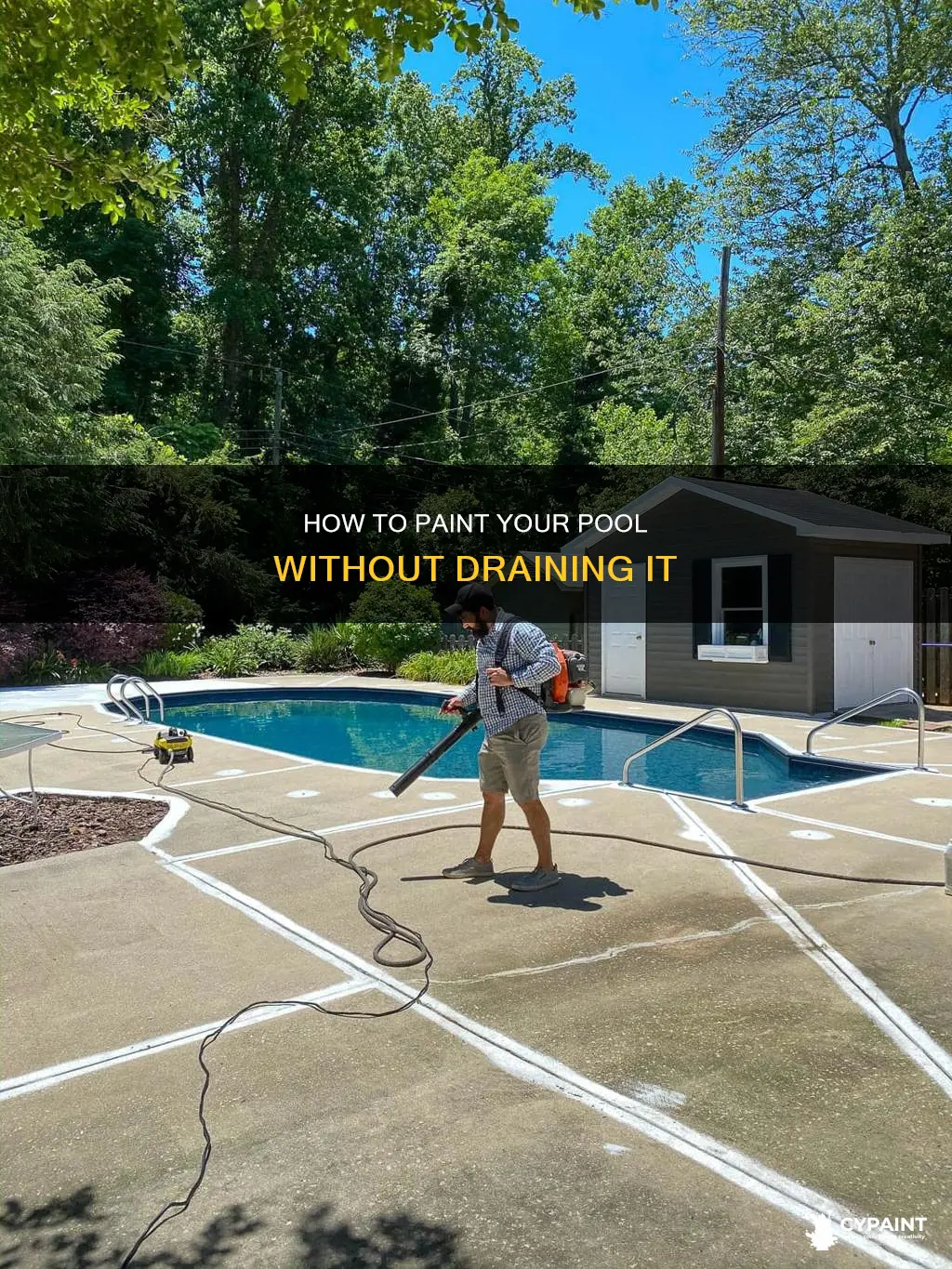 do you have to drain a pool to paint