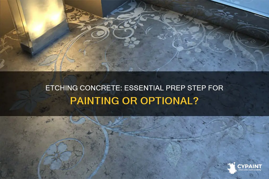 do you have to etch concrete before painting