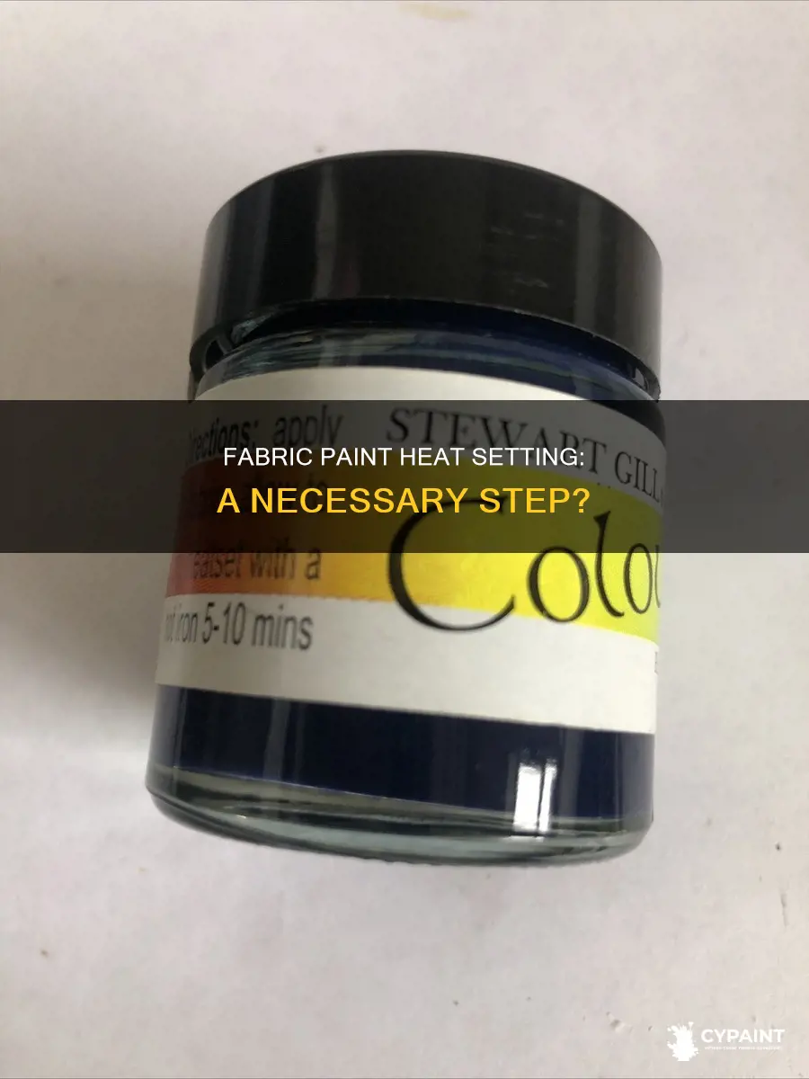 do you have to heat set frabric creation paint